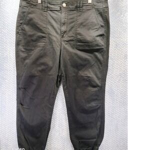 Torrid Black Utility Jogger Pants Plus Size‎ 18R Cotton Stretch Tapered Leg
